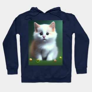 Cute baby cat in a fantasy land Hoodie